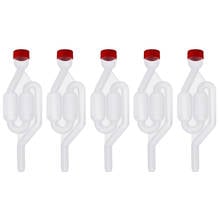 AFBC Wine Seal Exhaust Valve Straw Home Brew Wine Fermentation Airlock Sealed Plastic Air Lock Check Water Sealed Valves Eco Fri 2024 - buy cheap