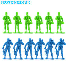 12 PCS US Army Toys for Children DIY Male Soldier and Female Soldier Troop War Scene Plastic Model Action Figure Toys Kids Gift 2024 - buy cheap