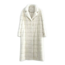 Arlenesain-abrigo de piel de visón para mujer, abrigo personalizado, color beige, caqui, color camel, 2019 2024 - compra barato