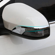 Аксессуары Для YARIS VITZ 2017 2018 автомобильный Стайлинг ABS хромированный автомобильный декор для зеркала заднего вида полоса крышка отделка 2024 - купить недорого