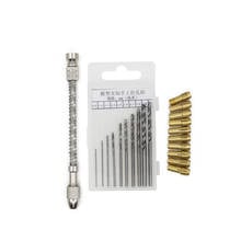 Spiral Hand Drill HSS Twist Drills Spring Beading Jewelry 10cps 0.8-3.0mm Micro Drill Bits 10pcs 0.5-3.2 Chuck Gadgets ZM56 2024 - buy cheap