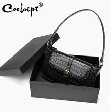 Coolcept Fashion Pattern Baguette Bags MINI PU Leather Shoulder Bags For Women 2021 Chain Design Luxury Hand Bag Female Travel 2024 - buy cheap