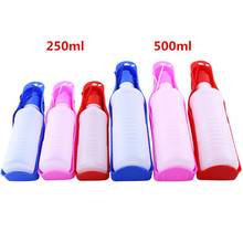 Portable Pet Dog Water Bottle For Small Large Dogs Travel Puppy Cat Drinking Bowl Outdoor Pet Water Dispenser Feeder 250/500ml 2024 - buy cheap