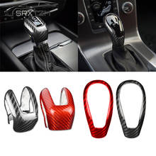 Carbon Fiber Style Gear Shift Handle Sleeve Button Cover Stickers For Volvo XC60 XC90 S60 V60 S90 V90 S80 V40 XC70 Accessories 2024 - buy cheap