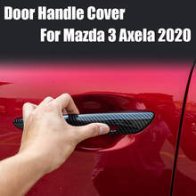 Cubierta de manija de puerta para Mazda 3 Axela 2020, fibra de carbono 2024 - compra barato