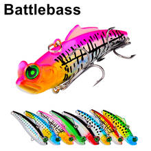 BATTLEBASS 1PC Sinking Metal VIB Pencil Winter Ice Fishing Lure 12.6g/6.6cm Balancer Artificial Jigging Hard Bait Fishing Tackle 2024 - buy cheap