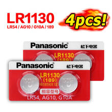 4Pcs 1,5 V AG10 LR1130 alcalina de botón de batería para ver juguetes moneda celular 189 SR54 GP390 LR54 SR54 SR1130W pilas de botón 2024 - compra barato