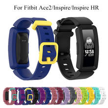 Correa de silicona para reloj Fitbit Ace 2/ Inspire HR, repuesto de pulsera colorida, pulsera deportiva 2024 - compra barato
