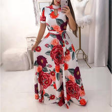 Long Dresses Clothes Vestidos Spring Autumn Print Casual Maxi Dress Women Bohemian Boho Vestido Party Elegant 2024 - buy cheap