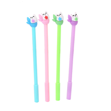 4pc Kawaii Fish Tail Cat Gel Pen Black Ink Signing Pen Promotional Stationery High Quality Exam Ballpoint Office School Supplies 2024 - buy cheap