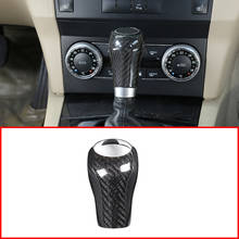For Mercedes Benz C Class W204 E W212 GLK X204 CLS W218 A G Class Real Carbon Fiber Car Gear Shift Head Trim Interior Accessorie 2024 - buy cheap