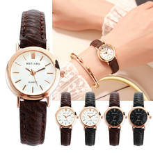 2022 novo relógio feminino moda casual cinto de couro relógios simples senhoras pequeno dial relógio de quartzo vestido de pulso reloj mujer 2024 - compre barato