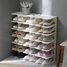 Prateleira organizadora de sapato de plástico, 5 camadas separadas, para móveis, armários de armazenamento, quarto, prateleira 2024 - compre barato