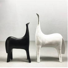 Creative ceramic couple horse, European abstract animal artwork, home office restaurant bar desktop decoration gift 2024 - buy cheap