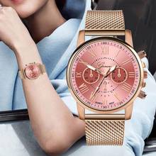 Top Brand Luxury Multicolor Women Watch Stainless Steel Military Ladies Watches Leather Analog Quartz Wristwatch Montre Femme Q1 2024 - buy cheap