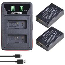 Batmax LP-E17 LPE17 Battery+LED Dual Charger with Built-in USB Cable for Canon EOS 200D 250D M3 M5 M6 750D 760D T6s 800D 8000D 2024 - buy cheap