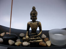 Portavelas de Aroma de mesa de arena, estatua de Buda, artesanías budistas chinas, adornos de escritorio, decoración de la sala de estar, 2021 2024 - compra barato