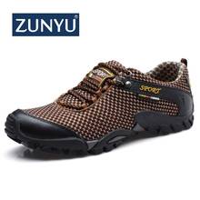 New Men Shoes Breathable Mesh Casual Shoes Outdoor Wading Men's Sneakers Lightweight Boat Shoes Walking Footwear Size 38-46 2024 - buy cheap