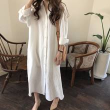 Pluse Size Summer Dress 2022 excellent cotton long sleeve causal dress women robe femme Loose random oversized shirt dress 2024 - buy cheap