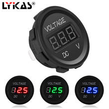 Lykas indicador de tensão do carro display led voltímetro para o barco da motocicleta marinha dc 5 v 48 v à prova dwaterproof água 2024 - compre barato