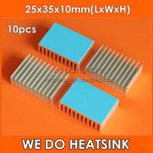WE DO HEATSINK 10pcs 25x35x10mm 1W 3W 5W LED Power Heat Sink Aluminum Heatsink With Thermal Double Side Adhesive Pad For Led 2024 - buy cheap