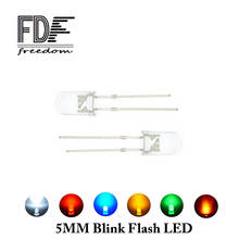 Diodo LED emisor de luz, Lámpara clara de 2 pines, 5mm, blanco, rojo, azul, verde, amarillo, naranja, 1000 Uds. 2024 - compra barato