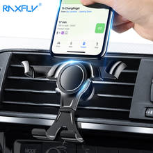 Гравитационный держатель RAXFLY для телефона в автомобиле, держатель для телефона для Samsung Huawei, крепление на вентиляционное отверстие для телефона, автомобильный держатель для телефона с поддержкой 2024 - купить недорого