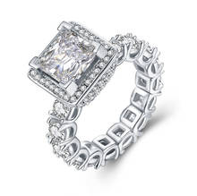 Novo high-end luxo moda jóias de cristal de swarovskis anéis de casamento jóias dia das mães presentes anéis de casamento para mulher 2024 - compre barato