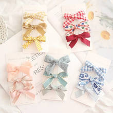 3Pcs/Set Baby Hair Clips Cute Girls Hair Bow Lattice Dot Kids Headwear Children Barrettes Princess Kawaii Baby Hair Accessories 2024 - buy cheap