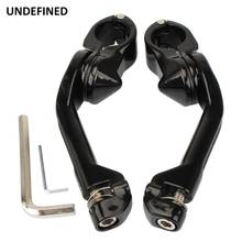 32mm Motorcycle Highway Foot Pegs Black Footrest Adjustable Bracket Mount Engine Guard For Harley Touring Softail Dyna Universal 2024 - buy cheap