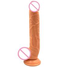 28*5CM Huge Dildo Toy with Suction Cup Easy to Clean Great Anal Butt with Suction Cup Big Soft Penis Sex Toy For Women 2024 - buy cheap