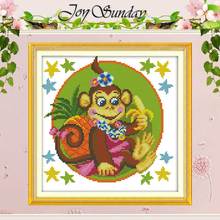 Beautiful Monkey Cartoon Patterns Counted Cross Stitch 11CT 14CT Cross Stitch Set Chinese Cross-stitch Kit Embroidery Needlework 2024 - buy cheap