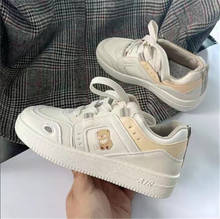 2021 Women Sneakers White Tennis Lovely Girl Shoes Female Student Shoes Platform Flats Casual Ladies Vulcanize walking Shoes 2024 - buy cheap