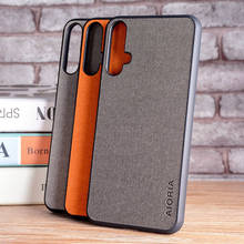 Case for Huawei Nova 5 Pro coque Luxury textile Leather skin soft TPU hard phone cover for Huawei nova 5 pro case funda capa 2024 - buy cheap