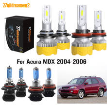 Buildreamen2-faros LED halógenos para coche, luces largas y cortas de 12V, H11, color blanco, para Acura MDX 9005, 2004, 2005, 4 piezas 2024 - compra barato