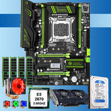 HUANANZHI-placa base X79 con dos ranuras M.2 Xeon E5 2670, 6 tubos de CPU, Enfriador de RAM, 4x4G, 16G, RECC, 1TB, tarjeta de vídeo HDD, GTX750Ti, 2G 2024 - compra barato