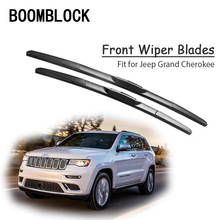 BOOMBLOCK For Jeep Grand Cherokee WJ WK WK2 2018 2017 -2000 Car Rubber Windscreen Wipers Blades Arm Kit Rain Brushes Accessories 2024 - buy cheap