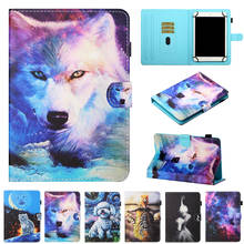 Universal 10 inch Tablet Case For Samsung Tab A7 Cute Puppy Wolf Leather Cover For Huawei Matepad T 10s T10 Matepad 10 4 Case 2024 - buy cheap