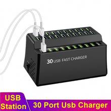 Tongdaytech 180W Multi USB Charger 30 Port Usb Fast Charger For Iphone X 8 11 Pro Max Carregador Portatil For Samsung S10 S9 S8 2024 - buy cheap