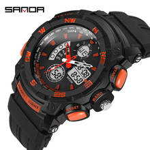 Sanda Top Brnad-reloj Digital para hombre, pulsera resistente al agua, multifunción, Led, con fecha, para deportes al aire libre, Masculino 2024 - compra barato