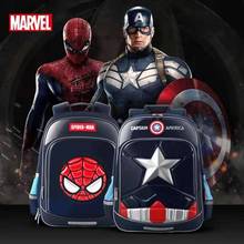 Disney New School Bags For Boys Primary Student Shoulder Backpack Captain America Spider Man Grade 1-5 Large Capacity Mochila 2024 - buy cheap