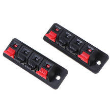 2Pc 2/4 Positions Connector Terminal Push In Jack Spring Load Audio Speaker Terminals Breadboard Clip AC 50V 3A XF30 Audio WP4-4 2024 - buy cheap