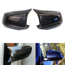 2pcs Auto Carbon Fiber Black Rear Mirror Cover For BMW 5 Series F10 F11 F18 Pre-Lci M5 2011 2012 2013 51167216369 511672163 2024 - buy cheap