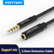 Vention 0.5M/1M/2M/3M/5M 3.5mm Audio Extension Cable Male To Female Aux Cable Stereo Headphone Adapter For Iphone 6s Pc Mp3 2024 - buy cheap