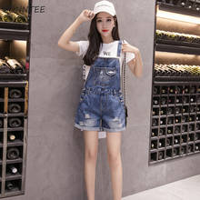 Jumpsuits Women Hole Pockets High Waist Adjustable Denim Students Short Jumpsuit Korean Style All-match Lovely Womens Trendy 2024 - buy cheap