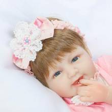 Real baby doll 18" 40cm sweet girl bebe reborn silicone reborn babies dolls toy for children gift 2024 - buy cheap