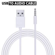 Mayitr 1 шт. 100 см 3,5 мм AUX аудио штекер Джек к USB 2,0 Штекер кабель-переходник для зарядки шнур для кабелей передачи данных 2024 - купить недорого