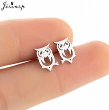 Vintage Animal Stainless Steel Stud Earrings for Women Kids Lovely Owl Earings Engagement Jewelry Girls Birthday Gifts Kolczyki 2024 - buy cheap