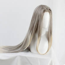 FF 7 VII ремейк Sephiroth Косплей Длинные прямые смешанные цвета термостойкие синтетические волосы Хэллоуин карнавальвечерние + шапочка для парика 2024 - купить недорого