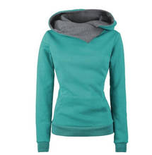 Europeu e americano moda lapela hoodie casaco feminino primavera e outono lazer hoodie todos os tipos hoodies com capuz retalhos 2024 - compre barato